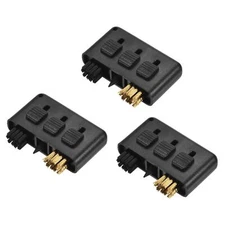 3pcs Golf Club Brush 3 in 1 Portable Retractable Dust Groove Cleaner Black