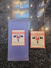 Vintage Monopoly Game Dual Patent No. 7 Blue Complete Old 1937 Parker Brothers