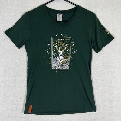Jagermeister Graphic Print Tee Womens Large Short Sleeve Liquor ''The Stag''