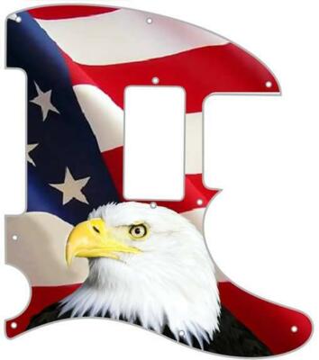 Pickguard  to fit Fender Telecaster Guitar 8 Hole Humbucker US Patriot Eagle 1