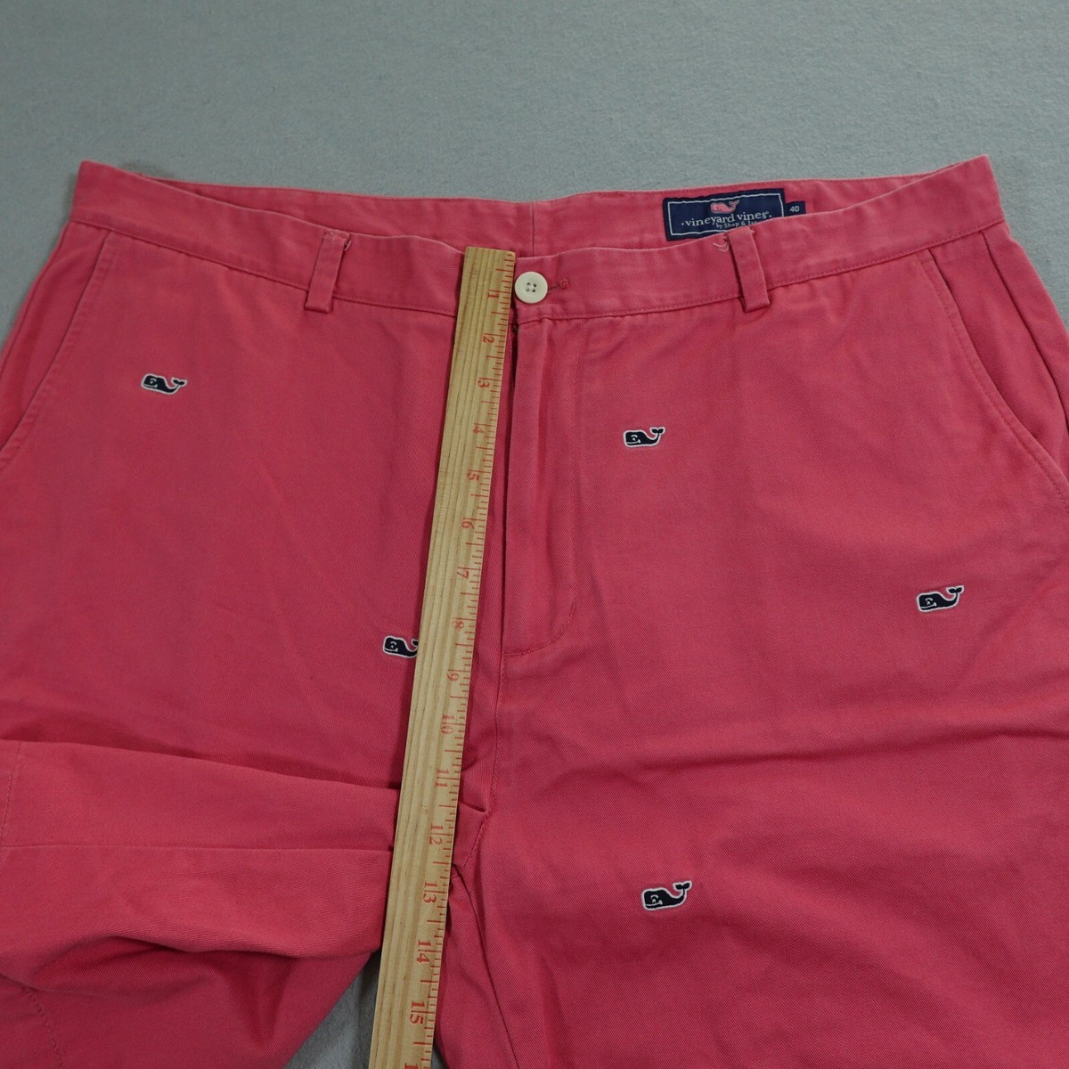 50s 60s m-35 type us navy サーモンピンク　プルオーバー Vineyard Vines Shorts Mens Size 42 Whale Emblem Print Salmon Pink
