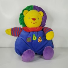 Vintage Baby Eden Lion ABC Plush Velour Primary Colors 9"