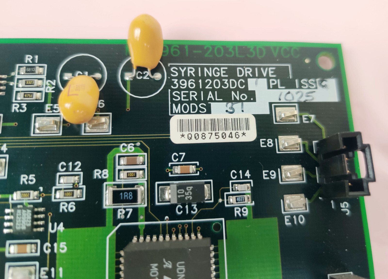 Waters Micromass Mass Spectrometer 3961203DC Syringe Drive PCB Working & Tested