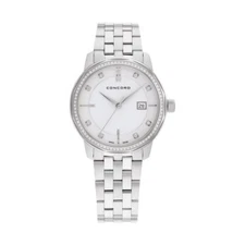 Concord  Bennington .30 F-G Diamonds  31mm Stainless Woman's Watch