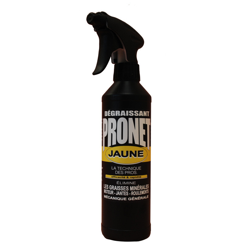 Spray dégraissant méca Pronet Jaune 500ml pour l'entretien de moteur