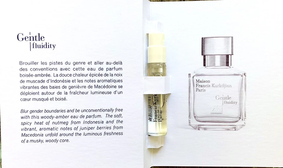 Frasco spray Gentle Fluidity Silver de Maison Francis Kurkdjian 2 ml nuevo sellado Foto 4 de 4