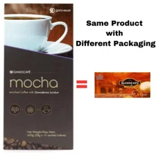 GANOCAFE MOCHA ENRICHED WITH GANODERMA LUCIDUM GANO EXCEL 15 SACHETS NEW