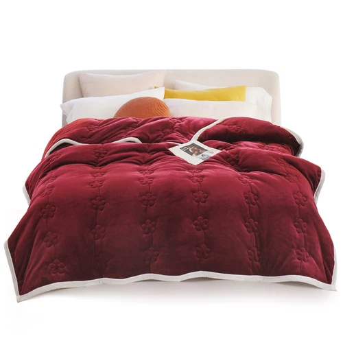 Flannel Blanket Winter Warm Reversible Twin Queen Size Plush Sofa Bed Blankets - Picture 36 of 55
