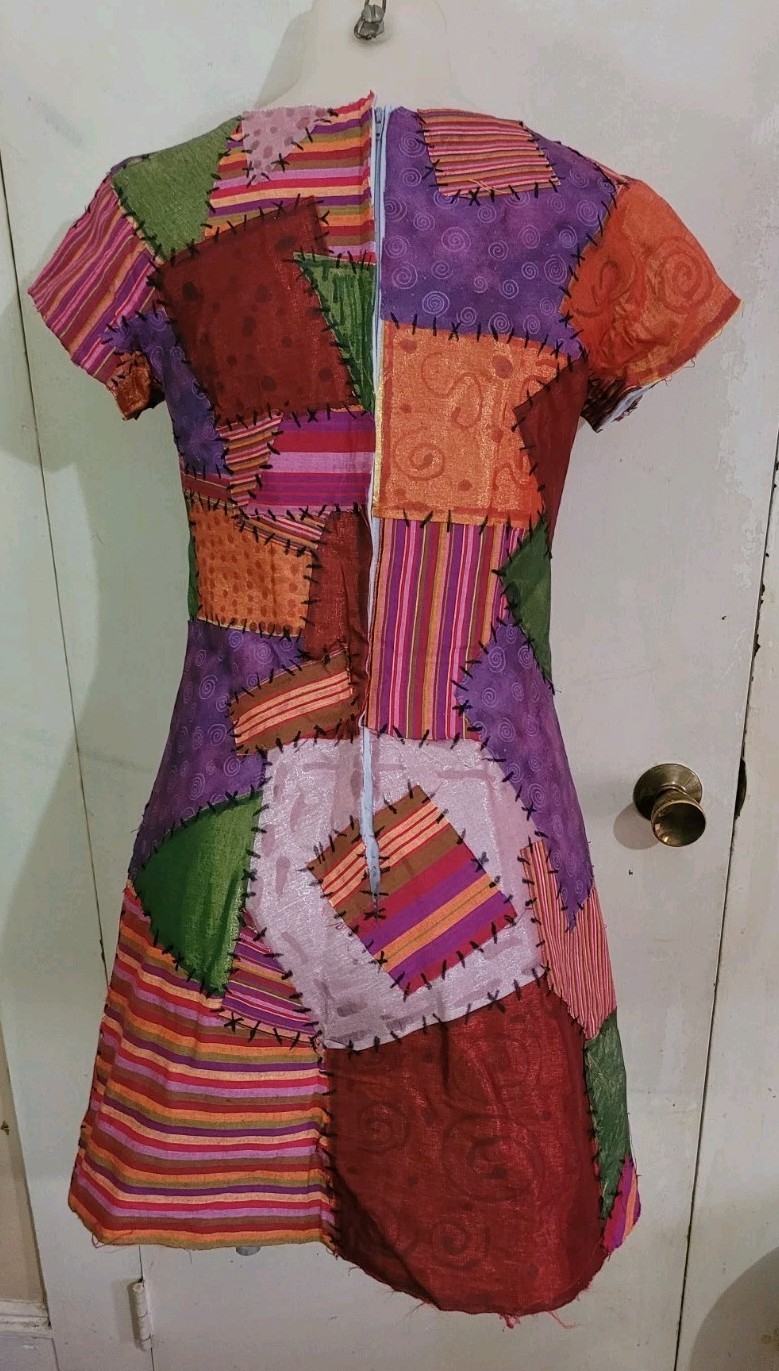 Charming Handmade/Upcycled  Sally Patchwork Dress… - image 5