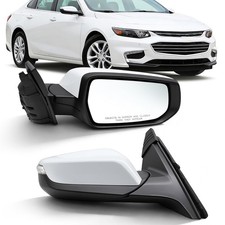 White Right Side Mirror Assembly Compatible 2...