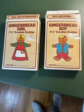 Fox Run Gingerbread Girl 7 1/2 and Boy Cookie...