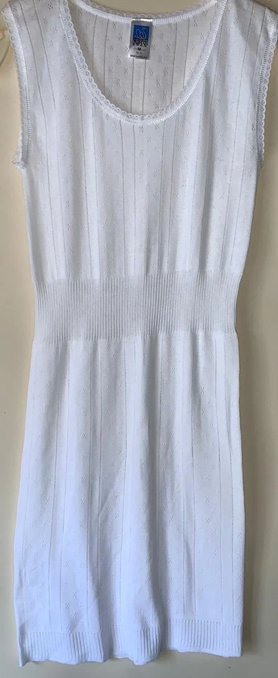 New Ladies 2 Pack Lace Edge Built Up Wide Strap 100% Cotton Hip Length Vest - Image 1 of 1