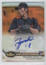 2012 Topps Finest Rookies Orange Refractor 72/99 Tsuyoshi Wada #AR-TW Auto 1b0