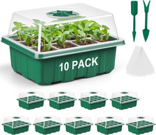 Seed Starter Kit 10 Pack Trays with Humidity ...