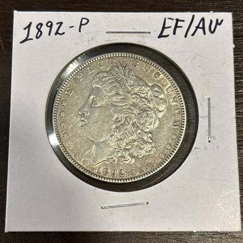 1892-P Morgan Silver Dollar $1 ☆ EF/AU+ ☆ 90% Silver ☆ Beautiful Coin