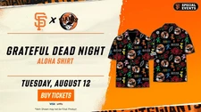 San Francisco Giants Grateful Dead Special Event Aloha Shirt Sz. XXL 08/12/25