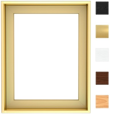 Canvas Floater Frame for Finished Canvas Art, 1.25'' Deep Floating Shadow Gap ...