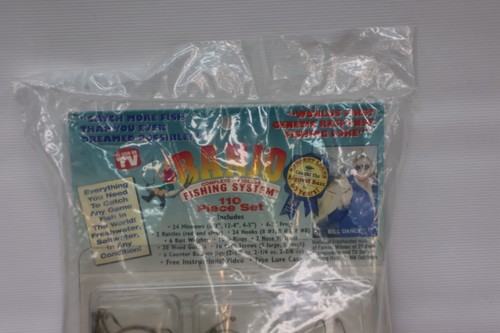 Vintage Banjo Weedless Minnow Bill Dance Banjo Bass Fishing System 110 pezzi kit NUOVO - Foto 2 di 6