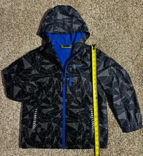 Free Country Youth Size M 10-12 Blue Hooded Jacket with Pockets Water Resistant
