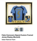 Fabio Cannavaro Autograph/Signed Italy Soccer Jersey Custom Framed, Beckett COA
