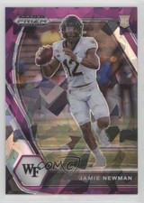 2021 Panini Prizm Draft Picks Purple Ice Prizm 52/149 Jamie Newman #135 fm0