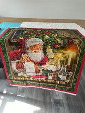 Santa Christmas Panel QT Fabric 36" x 42"