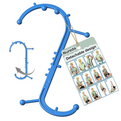 Detachable Trigger Point Massage Cane, Button-Release Design Massage Hook for...