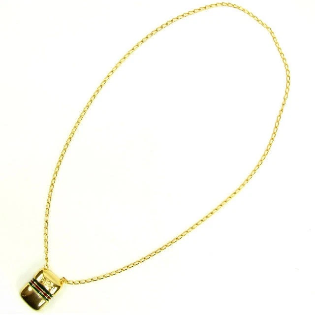 Gucci Collana Accessori Sherry Oro Verde Rosso Gp T12910S