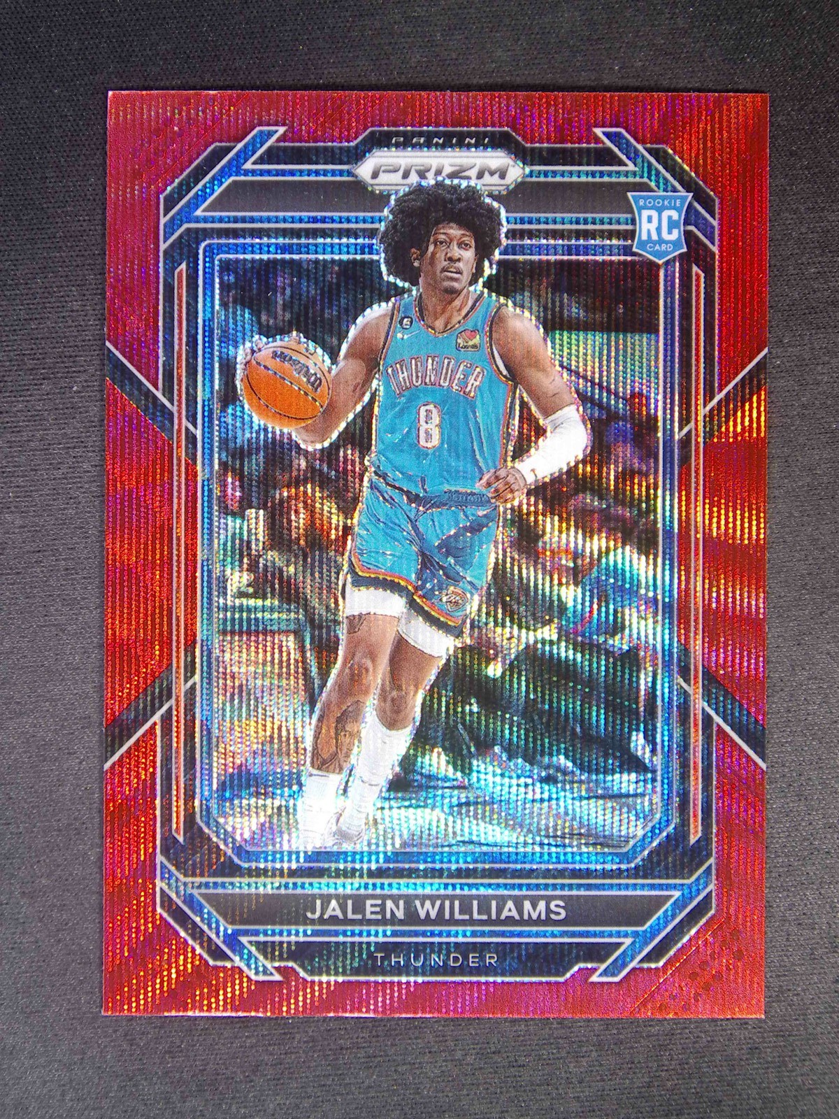 2022-23 Panini Prizm Jalen Williams #246 RC Rookie Red Ruby Wave