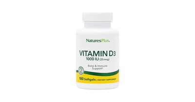 Nature's Plus Vitamin D3 1000 IU 180 Softgel
