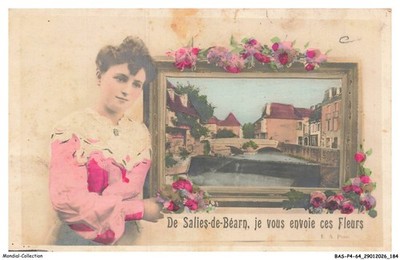 BASP4-0495-64 - De SALIES-DE-BEARN - I send you these flowers