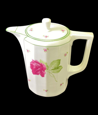 Große Kaffeekanne   Rosendekor Rosenthal Wilhelmine ca.  1900 Jugendstil