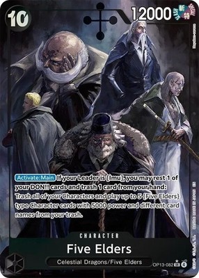 Five Elders (Alternate Art) OP13-082 Carrying On His Will Foil