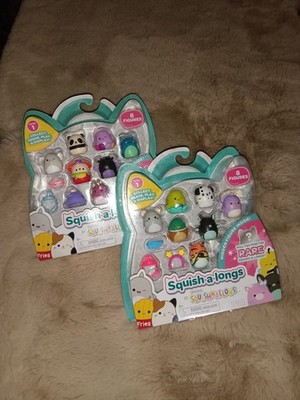 Squishmallows Squish-A-Longs Series 1   Set of 2 Packs - 8 Mini Figures Each NEW