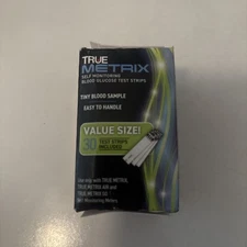 True Metrix Test Strips 30 Count Exp 10-26