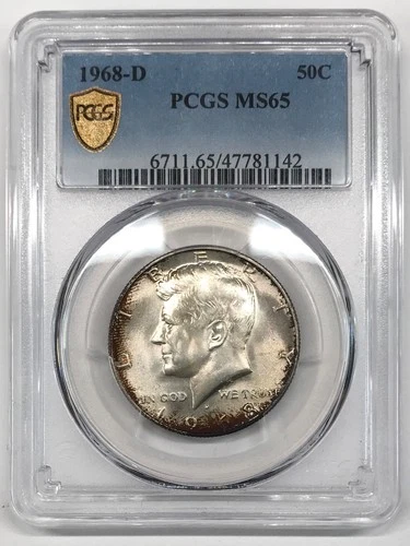 1968-D Kennedy Half Dollar PCGS MS65 "Undergraded" Ben The Coin Geek - Campos