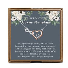 Bonus Daughter Gift From Step Mom Dad, To My Stepdaughter Necklace, Stepdaugh