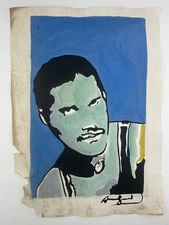 Andy Warhol COA Art Painting Original Drawing Vintage Paper Signed