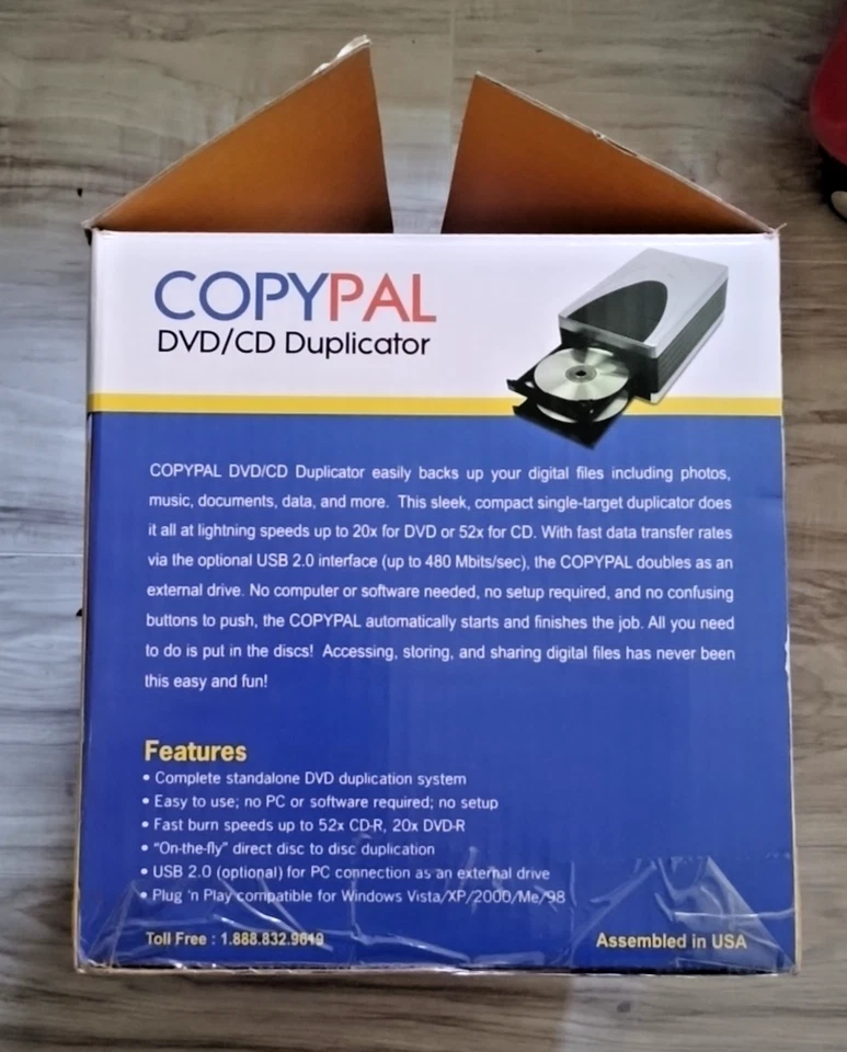 Acumen Disc CopyPal II 1 to 1 Single Target CD DVD Disc Copier D01COPYPALII - Image 2 of 4