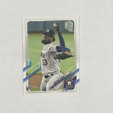 2021 Topps Series 1 #183 Cristian Javier Rookie Houston Astros Card. rookie card picture