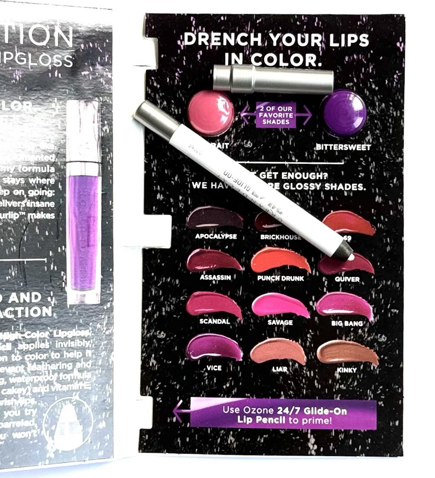 Juego de viaje de lápiz labial y brillo labial deslizante Urban Decay Revolution de alto color Foto 3 de 4