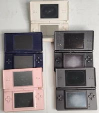 Lot of 5 Nintendo DS Lite For Parts Or Repair, Multiple Colors