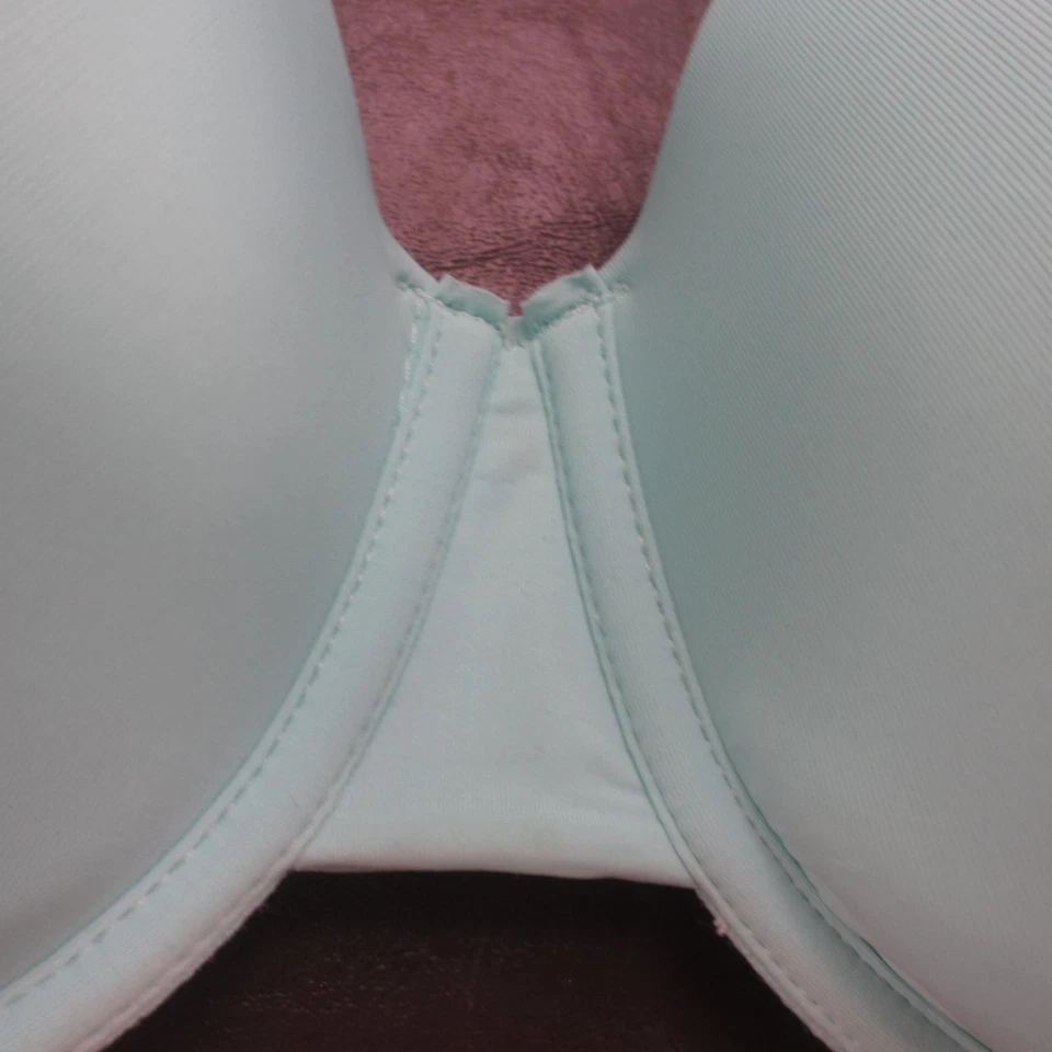Secret Treasures 胸罩女式 38DD 浅蓝色钢圈 T 恤风格 40009 有内衬 — 第 3/4 张图片
