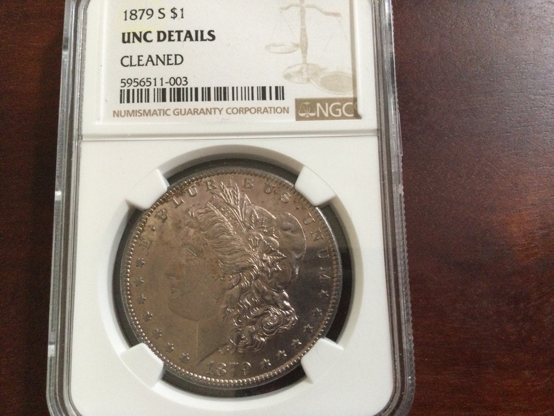 1879s Morgan Silver Dollar Cleaned Nice Looking Coin