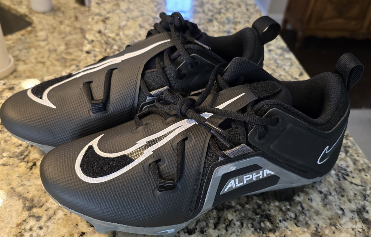 Nike Alpha Menace Pro 3 Low Black/White-Grey FJ6843-001 Men's Size