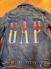 Vintage Embroidered GAP Jean Jacket Women's Small