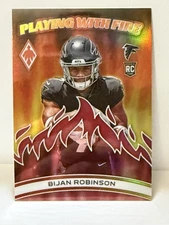 2023 Panini Phoenix - Playing with Fire Bijan Robinson #PWF-3 Red /199 (RC)