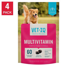 VetIQ Multivitamin Dog Chew 240Ct Exp 8/27 Hickory Smoke Flavor Immune Digestive