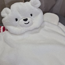 Wondershop Kids Polar Bear Hooded Blanket 39x49 Faux Fur with Hand Pockets Soft
