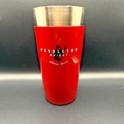 Pendleton Whiskey Stainless Steel Shaker Tin with Vinyl Coating New In Box!!!